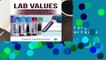 [FREE] Lab Values: Everything You Need to Know about Laboratory Medicine and its Importance in the