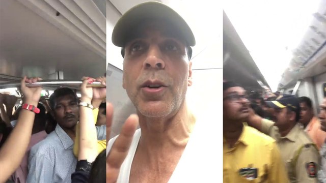 ಮೆಟ್ರೋದಲ್ಲಿ ಪ್ರಯಾಣಿಸಿದ ಅಕ್ಷಯ್ ಕುಮಾರ್ | Akshay Kumar | FILMIBEAT KANNADA