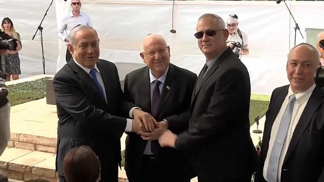 Gantz recusou formar governo de unidade nacional com Netanyahu