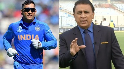 Sunil Gavaskar breaks silence on Dhoni retirement