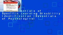 [Doc] Essentials of Specific Learning Disability Identification (Essentials of Psychological