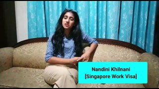 Singapore Employment or Work Pass Review by Nandini Khilnani - Radvision World Clients Testimonials(1)