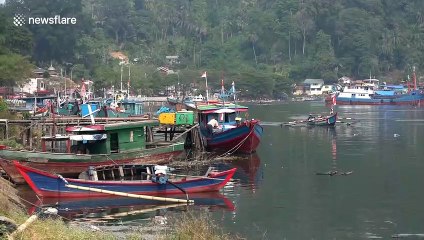 Haze affect local fishing industry in Indonesia's Padang city