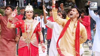 निरहुआ- आम्रपाली की फ़िल्म के शूटिंग की Exclusive Photos