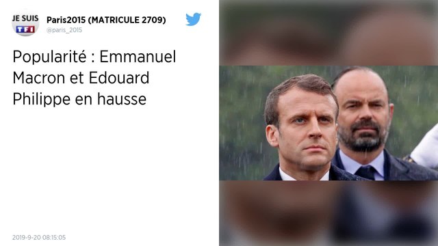Les cotes de popularité d’Emmanuel Macron et Édouard Philippe en hausse.