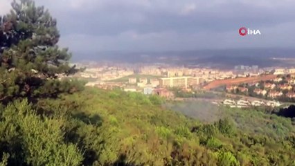 Şoke eden görüntü! Yangının çıkış anı kamerada