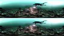 Dive with a Giant Pacific Octopus and Wolf Eel in 3D 360 - Our Blue Planet  VR - BBC Earth
