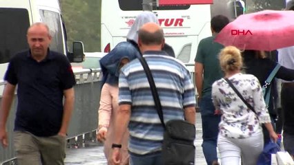 İstanbul'da yağış başladı