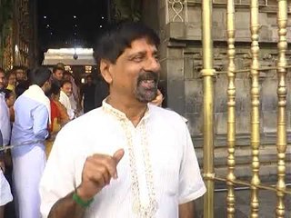 EX CRICKETER SRIKANTH Prays at Tirumala