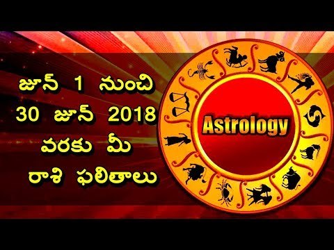 Rasi Phalalu 2018 || June Month Rashi Phalalu || Telugu Rasi Phalalu