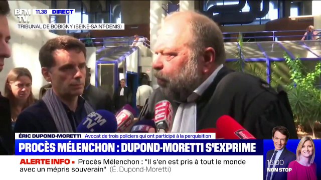 Éric Dupond-Moretti sur le procès Mélenchon: On est chez les fous
