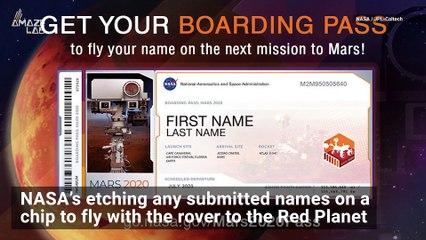 Deadline's Nearing to Send Your Name on NASA's Mars 2020 Rover