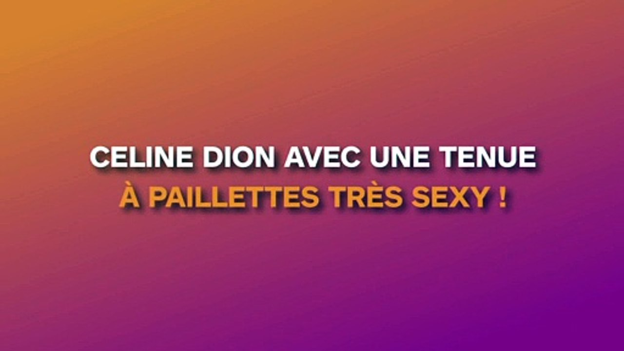 Celine Dion s'affiche dans une combinaison à paillettes très moulante !