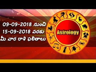Rasi Phalalu || Weekly Rashi Phalalu || September 9th to 15th 2018