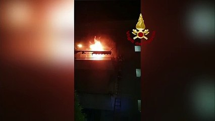 Vicenza - Incendio di un appartamento al secondo piano (19.09.19)