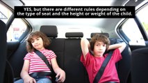 Children in cars - Are booster seats legal?