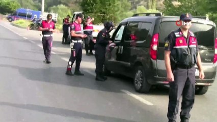 Mudanya yolunda drone destekli huzur operasyonu