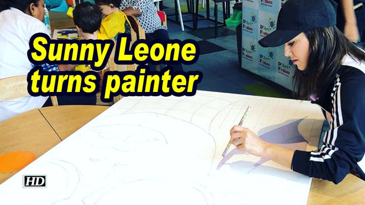 Sunny Leone turns painter