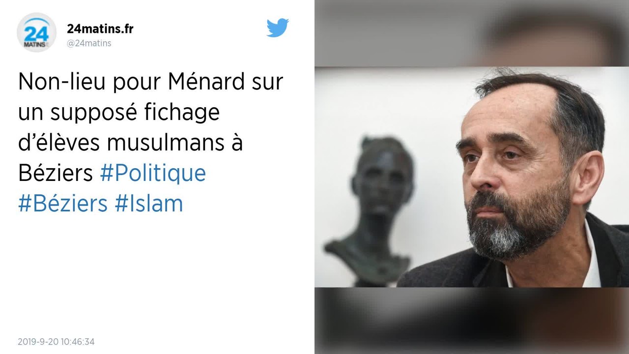 Non-lieu pour Ménard sur un supposé fichage d'élèves musulmans à Béziers