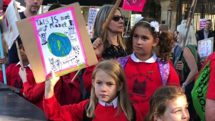 İngiltere'de iklim değişikliğine karşı protesto - LONDRA