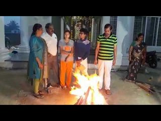 MLA RK Roja and family Sankranti Bhogi celebrations