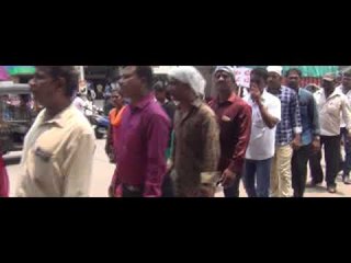 Rural post office workers on protest