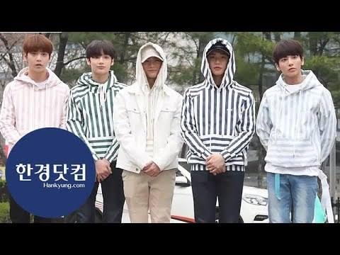 TXT(투모로우바이투게더), 에너지 가득한 모습으로 등장…'귀엽네~귀여워~'(뮤직뱅크 출근길)