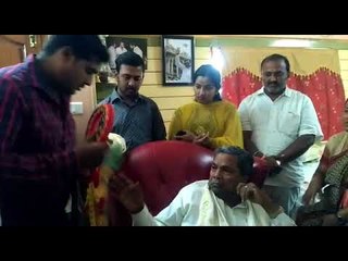 Former CM Siddaramaiah is honored by activists in Badami