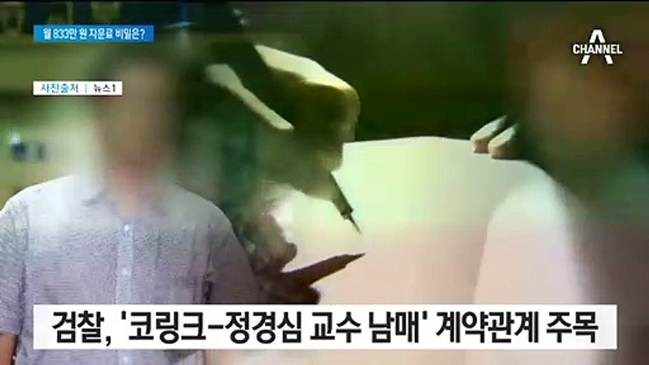 자문료 매달 833만 원…‘코링크-정경심 남매’ 계약관계 주목