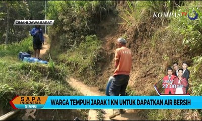 Demi Air Bersih, Warga Tempuh Jarak 1Km