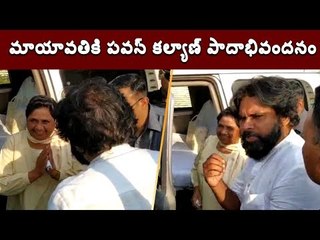 ఉత్తరప్రదేశ్ మాజీ ముఖ్యమంత్రి మాయావతికి పవన్ కల్యాణ్ పాదాభివందనం || Webdunia Telugu