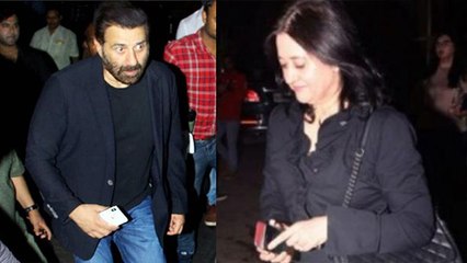 Sunny Deol's wife Pooja Deol makes public appearance first time on Pal Pal screening | FilmiBeat