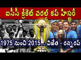 ICC Cricket World Cup History from 1975 to 2015