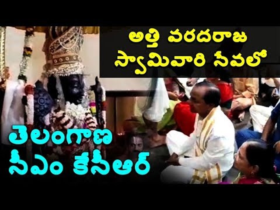 అత్తి వరదరాజ స్వామివారి సేవలో తెలంగాణ ముఖ్యమంత్రి కేసీఆర్
