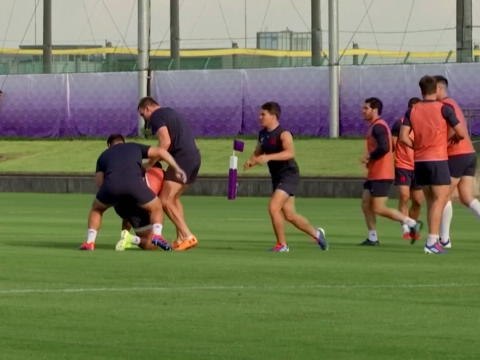 XV de France - Le dernier entraînement de veille de match