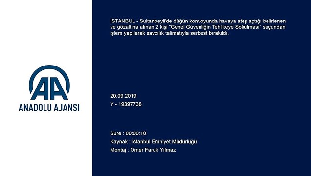 Sultanbeyli'de düğün konvoyunda havaya ateş açılması - İSTANBUL