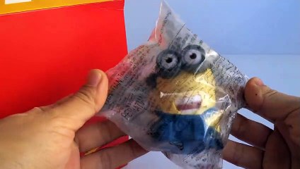 Minion Tim Giggling Despicable Me 2 McDonalds Happy Meal Toy - Unboxing Demo Review