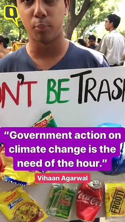 Delhi Students Join Global Strike Against Climate Crisis, Say They 'Want Azaadi From Pollution'
