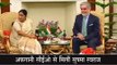 अफगानी सीईओ से मिलीं सुषमा स्वराज Sushma Swaraj meets CEO Abdullah Abdullah