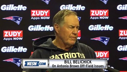 Bill Belichick Deflects Antonio Brown Questions