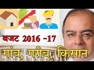 बजट में आधारभूत ढांचा, ग्रामीण विकास और कृषि पर जोर Budget 2016: Budget Focused On Rural Development