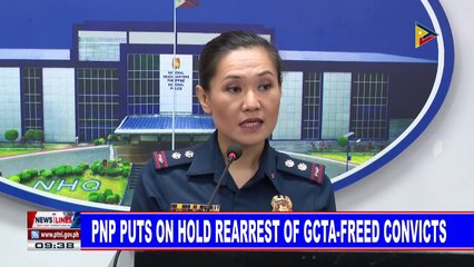 PNP puts on hold rearrest of GCTA-freed convicts