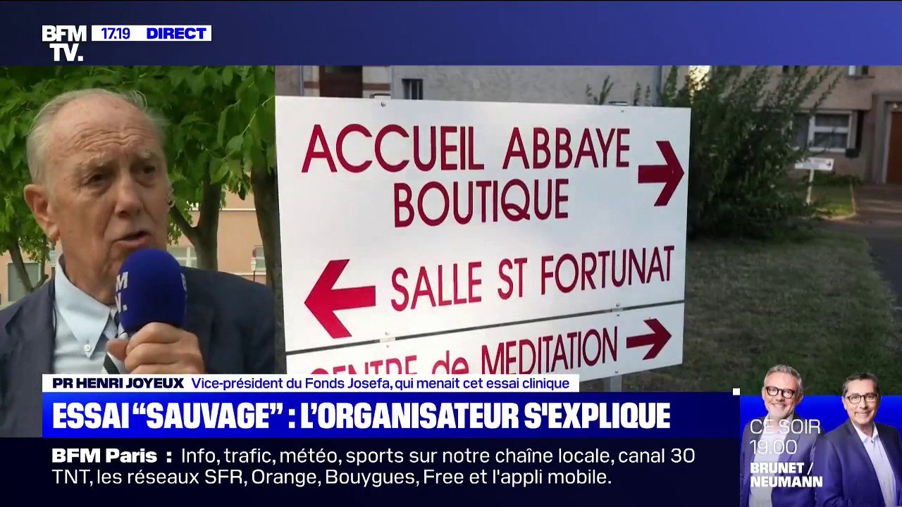 Essai clinique "sauvage": "Nous n'avons donné aucune consigne" aux patients, déclare le professeur Joyeux