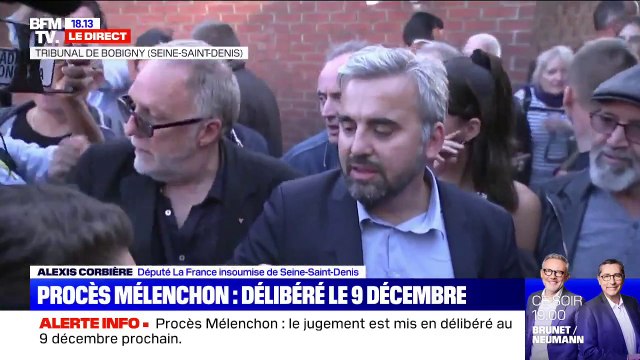 Fin du procès Mélenchon: Ça a été deux jours assez intense , déclare Alexis Corbière (LFI)