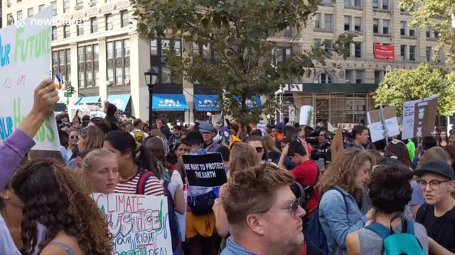 Climate Strike protestors gather in NYC as international pressure mounts to combat climate change