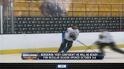 Patrice Bergeron 'Very Confident' He'll Be Ready For Opening Night