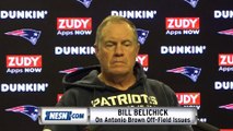 Bill Belichick Walks Out Of Press Conference Amid Antonio Brown Questions