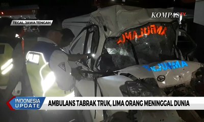 Ambulans Tabrak Truk, 5 Orang Meninggal Dunia