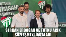 Basketbol Takımımız Serkan Erdoğan ve Tutku Açık İçin İmza Töreni Düzenledi