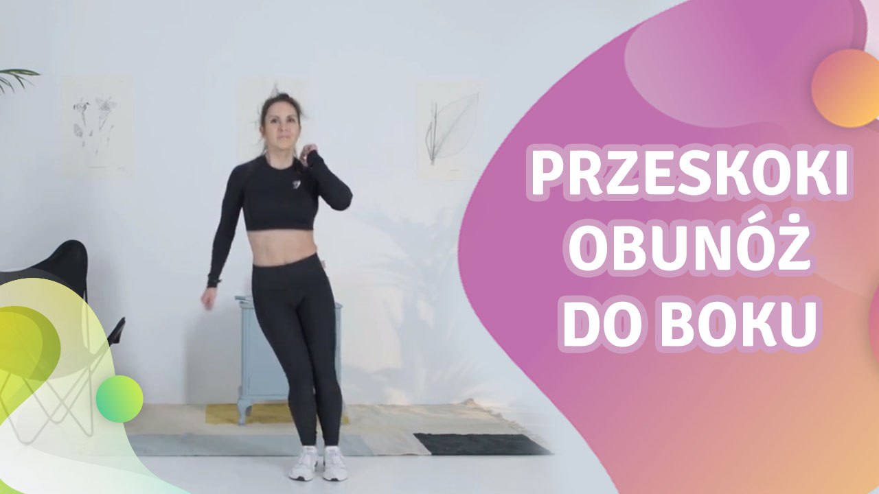 Przeskoki obunóż do boku - Krok do Zdrowia